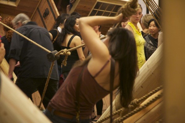 Josh Beckman, "Sea Nymph," Opening Night Installation Shot. Courtesy Machine Project.