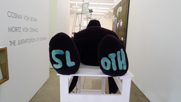 Cosima von Bonin and Moritz von Oswald, The Juxtaposition of Nothings, Installation View.