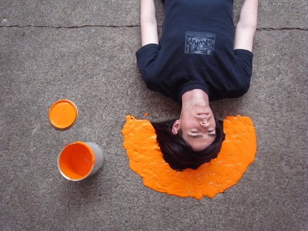 Coloured Hair Performance (Basel 2009), David Sherry, copyright the artist