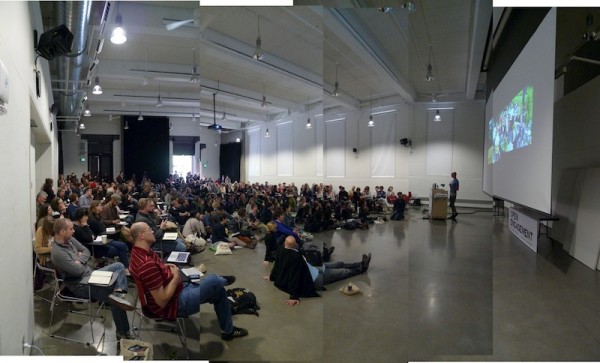 Open Engagement, Fritz Haeg lecture, photo by John Muse