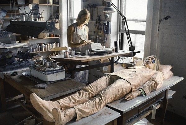 Paul Thek working on The Tomb in his studio, circa 1966. Photo © Peter Hujar