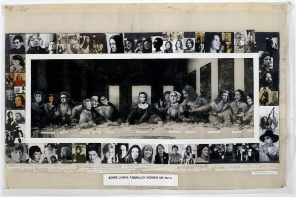 Mary Beth Edelson, "The Last Supper," 1972.