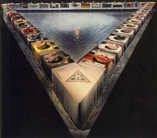 Judy Chicago, "The Dinner Party," 1979. Installation.