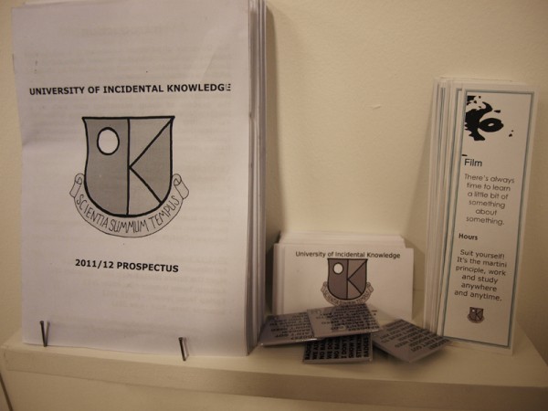 Alice Bradshaw, University of Incidental Knowledge; Courtesy of Black Dogs