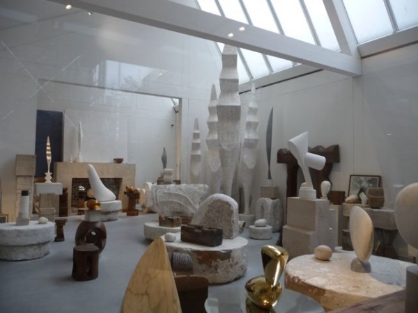 A view of Brancusi's studio today