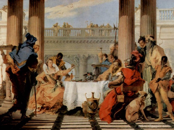 Giovanni Battista Tiepolo, "The Banquet of Cleopatra," 1740s. Courtesy National Gallery of London.