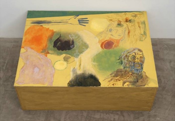 Lutz Braun, "Akira," acrylic on carpet and wood, 2012. Courtesy ACME.