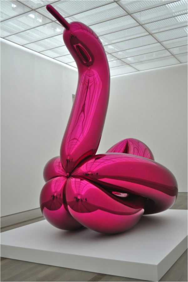 Jeff Koons, Balloon Swan (2004-11). Photo courtesy of Fondation Beyler.