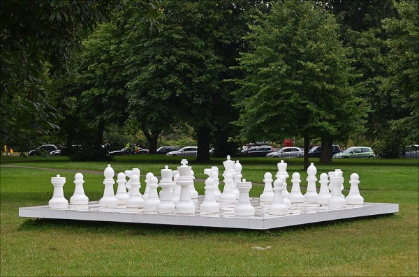 Yoko Ono, Play It By Trust (White Chess Set) 2012.