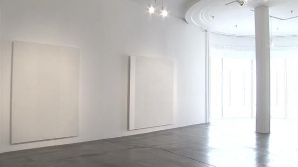 View of the Mary Corse installation at Ace Gallery.