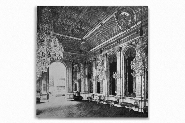 "Dreaming of Me (Devonshire House)," oil on canvas, 2011, 60"x60" collection of Howard M Steiermann