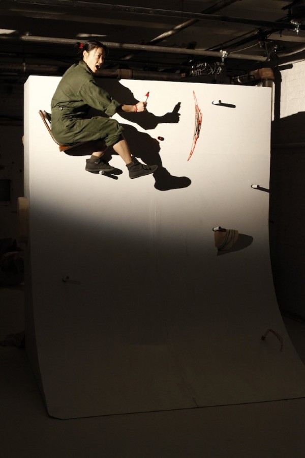 Aki Sasamoto, "Centripetal Run" (Performance View) 2013, Courtesy of the artist