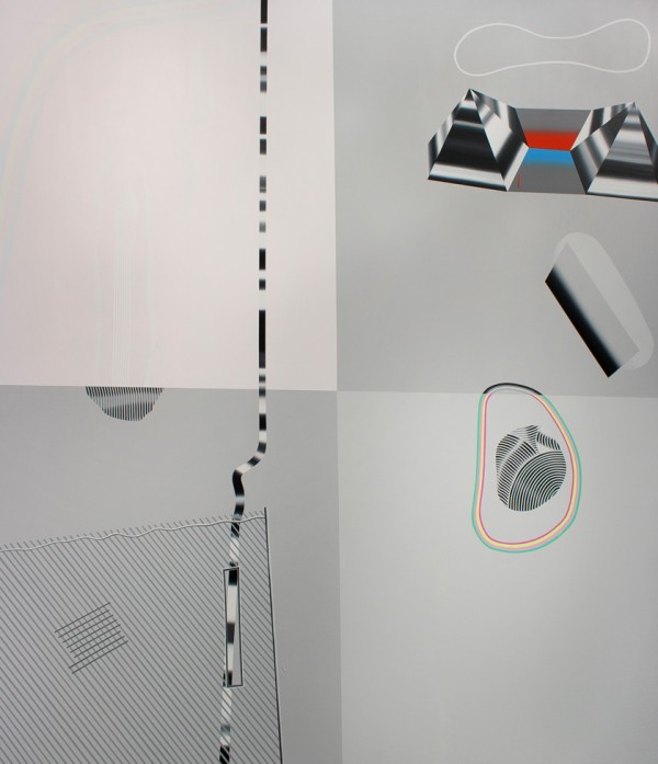 Kyle Austin Dunn, Four Spaces, Acrylic on canvas, 88" x 76", 2012.