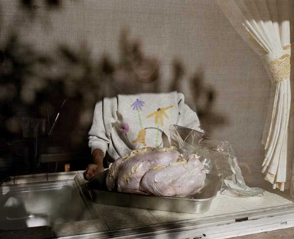 Larry Sultan. Thanksgiving, from the series “Pictures from Home,” 1985; chromogenic print; 20 x 24 in. Photo courtesy of the Estate of Larry Sultan.