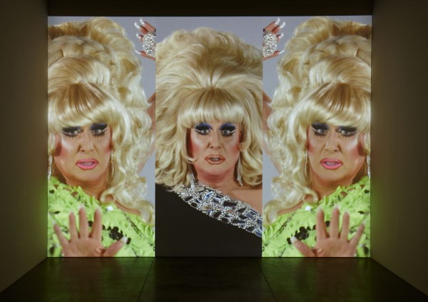 Charles Atlas. The Waning of Justice, 2015; installation view, Luhring Augustine, New York. Photo: Farzad Owrang.