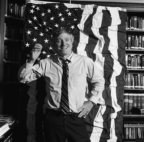 Tseng Kwong Chi. William F. Buckley Jr., 1981, from the Moral Majority series; Gelatin silver print, printed 2014; 10 x 10 in. Courtesy of Muna Tseng Dance Projects, Inc., New York.