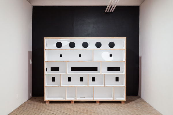 Erica Prince. Dollhouse, 2015; installation view. Courtesy Vox Populi, Philadelphia. Photo: Joseph Hu