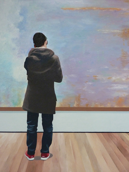 John Tierney. MoMA, NY #5, 2015; oil on canvas; 20 x 24 inches. Courtesy of the Artist.