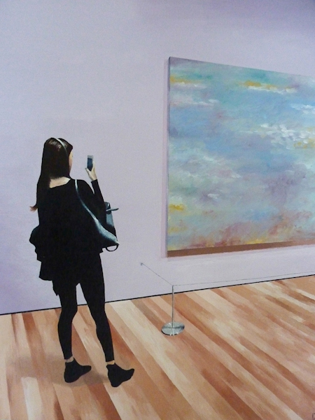 John Tierney. MoMA, NY #1, 2014; oil on canvas; 20 x 24. Courtesy of the artist.