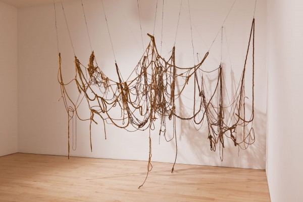 Eva Hesse (1936 1970). No title, (1969 1970). Latex, rope, string, and wire, Dimensions variable. Whitney Museum of American Art, New York; purchase, with funds from Eli and Edythe L. Broad, the Mrs. Percy Uris Purchase Fund, and the Painting and Sculpture Committee 88.17a b. © Estate of Eva Hesse; courtesy Hauser & Wirth.