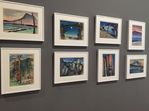 Woodblock prints by Chiura Obata,1930. Whitney Museum of American Art, New York; gift of Gyo Obata. Photo by the author.