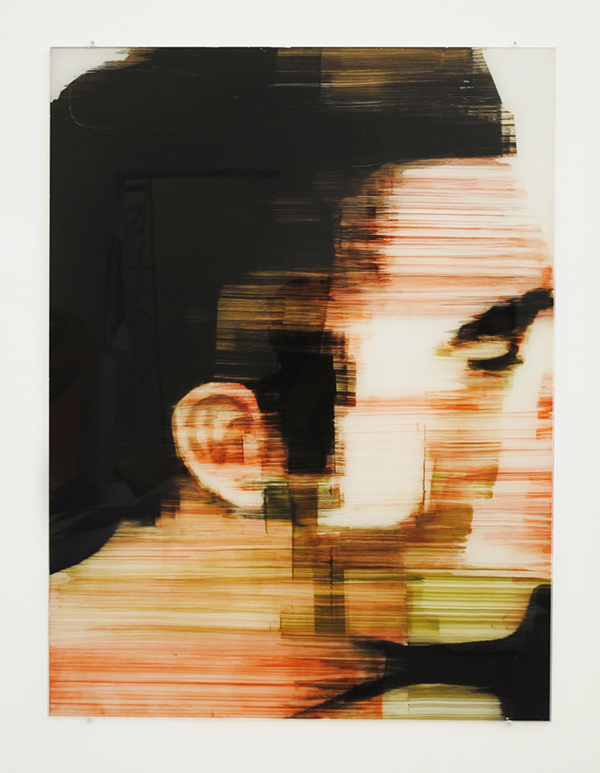 Jwan Yosef. Head, 2013; oil on Perspex; 31 ½ x 24 inches. Courtesy of the artist.