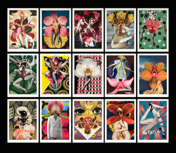 Del Karthryn Barton. Inside another land 1-15, 2015; Archival print on cotton rag with acrylic paint; Edition: 3 (each with unique hand painted wash) + 2 AP; image size each: 58.5 x 83 cm. Courtesy of the Artist and Arndt Singapore.