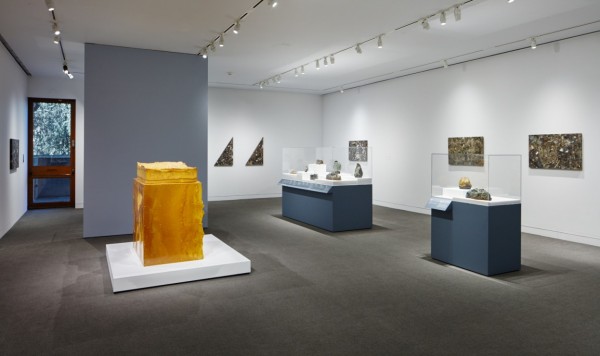 Installation view, UNEARTHED: Found + Made, 2015-2016. Courtesy of the Oakland Museum of California. Photo: Johnna Arnold.