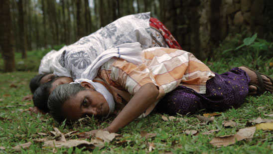 Mika Rottenberg. Still from Squeeze, 2010; digital C-print, single-channel video installation. Total running time: 20 minutes.