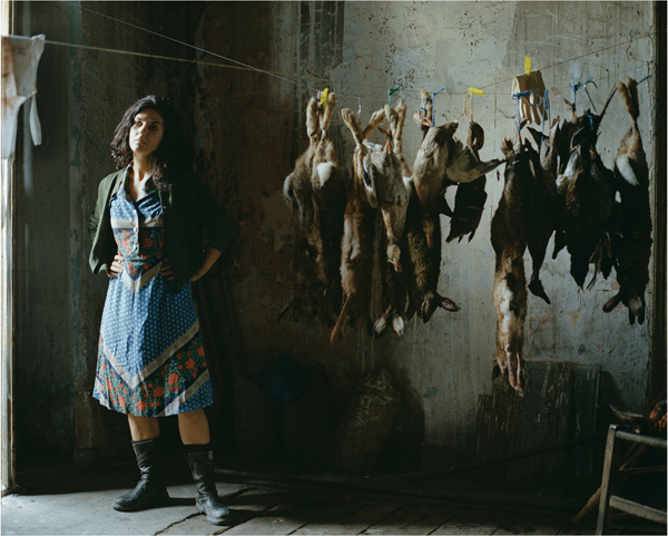 Eve Sussman | Rufus Corporation, Annette with Rabbits, 2005. Photo by Benedikt Partenheimer. Courtesy of Impronte contemporary art.