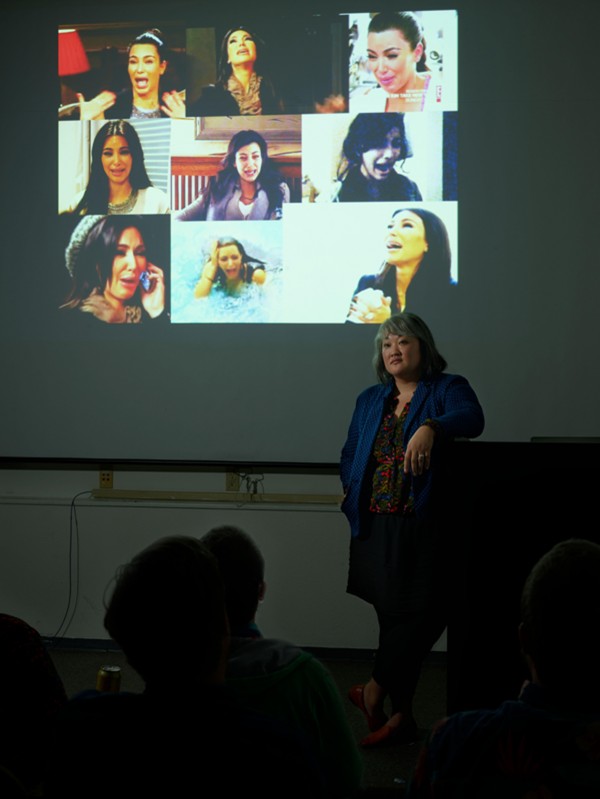 Michele Carlson in the classroom.